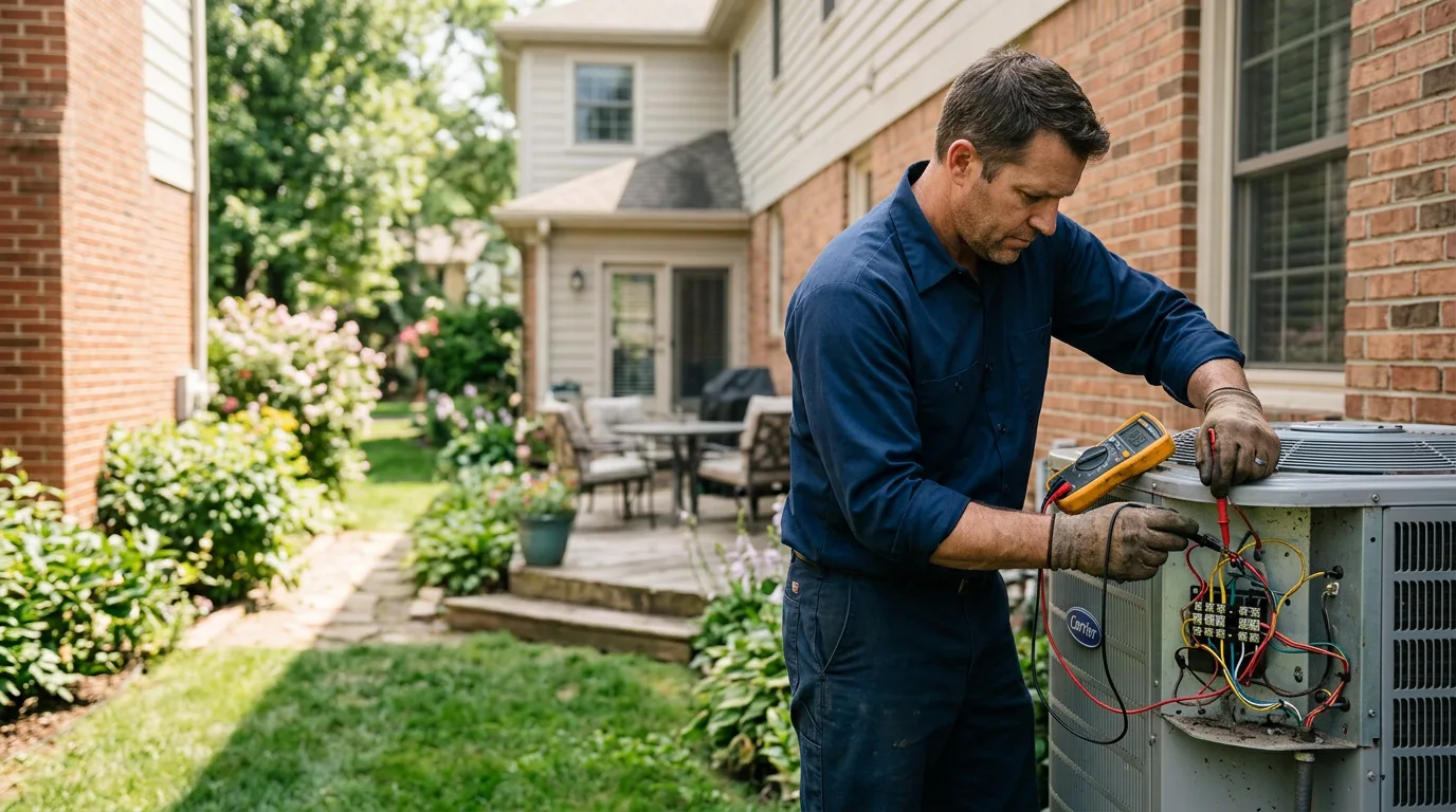 HVAC technician working near Byrdstown, TN